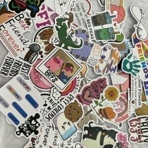 Bundle of 50 mixed stickers